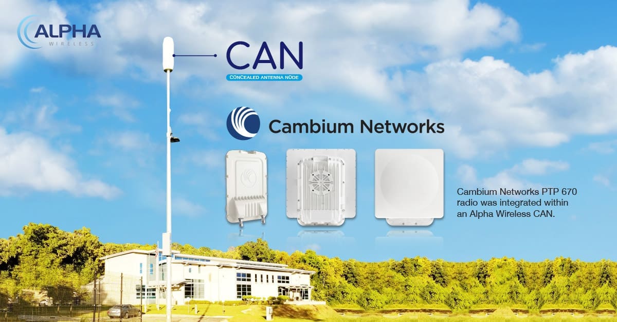 Alpha Wireless and Cambium Networks Deliver Wireless Backhaul Solution for a Leading US Mobile Network Operator